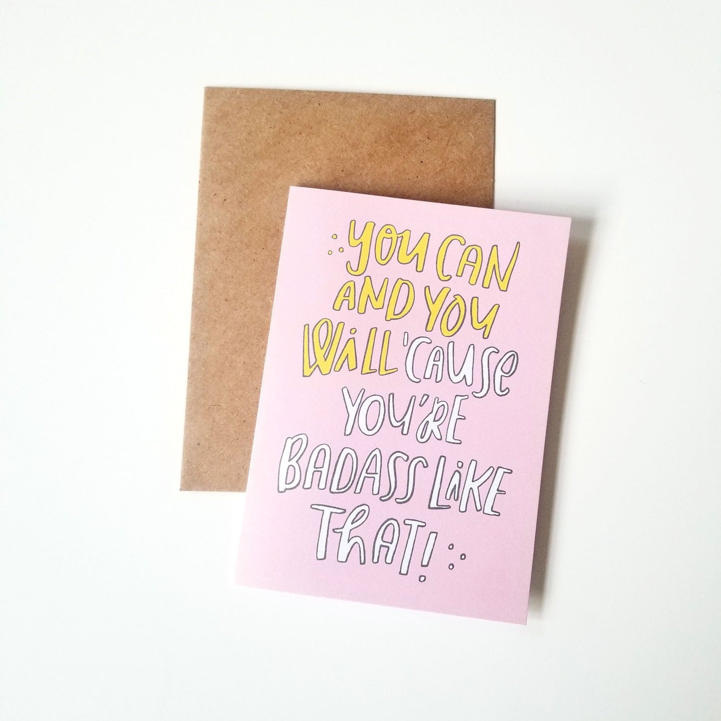 You can and you will inspirational greeting card