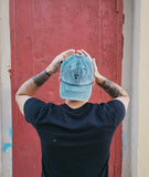 Magic Stars Hand-Embroidered Hat – Denim, Blue, Green, Yellow, Red, Tan & Oat