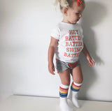 Hey Batter Batter Swing Batter Toddler T-Shirt (2T - 5/6T)