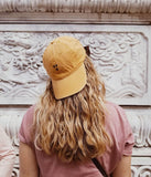 Magic Stars Hand-Embroidered Hat – Denim, Blue, Green, Yellow, Red, Tan & Oat