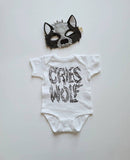“Cries Wolf” Baby Onesie – Funny Infant Bodysuit