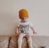 “Cries Wolf” Baby Onesie – Funny Infant Bodysuit