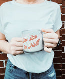 See You In Hell Glass Mug | Funny Clear Coffee Mug | Sarcastic Handmade Mug by In Good Fun | Adult Humor Gift