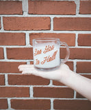 See You In Hell Glass Mug | Funny Clear Coffee Mug | Sarcastic Handmade Mug by In Good Fun | Adult Humor Gift