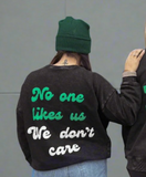 Handmade Felt Appliqué Eagles Crewneck – Custom Back Sayings | Cozy Pocket Sweatshirt
