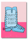 Baby’s First Rodeo Funny Adult Humor Greeting Card