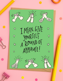 Funny Congratulations Card – “Give Yourself a Round of Applause” | 5x7 Celebration Greeting Card