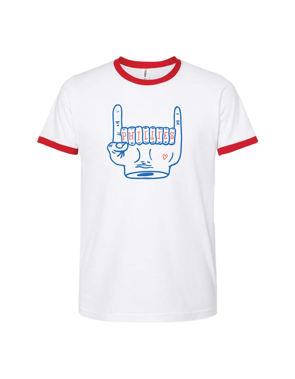 Phillies Ringer T-Shirt — Retro Baseball Tee | Philly Fan Apparel | Unisex