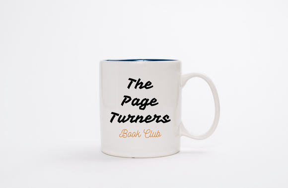 Custom Book Club Mug – Personalized Book Club Name & Font | Add-On Logo Design Available