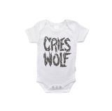“Cries Wolf” Baby Onesie – Funny Infant Bodysuit