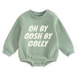 “OH BY GOSH BY GOLLY” Holiday Bubble Romper – Vintage-Inspired Baby Christmas Outfit