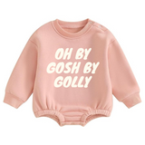 “OH BY GOSH BY GOLLY” Holiday Bubble Romper – Vintage-Inspired Baby Christmas Outfit