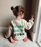 Handmade Toddler Eagles Sweatshirt – "On The Road To Victory" Felt Applique