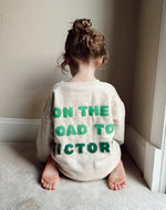 Load image into Gallery viewer, Toddler hand sewn Eagles crewneck
