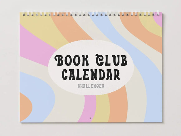 Undated Book Club Calendar – Monthly Book Review Tracker | Reading Calendar | Gift for Book Lovers & Club Members
