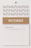 Undated Reading Trackers Calendar – Fill-In-The-Blank Months | Bookish Wall Calendar | Reading Trackers | Gift for Bookworms