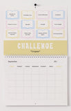 Undated Bookish Reading Challenge Calendar – Monthly Reading Prompts | Fill-In Calendar | Cozy Gift for Readers | Book Tracker