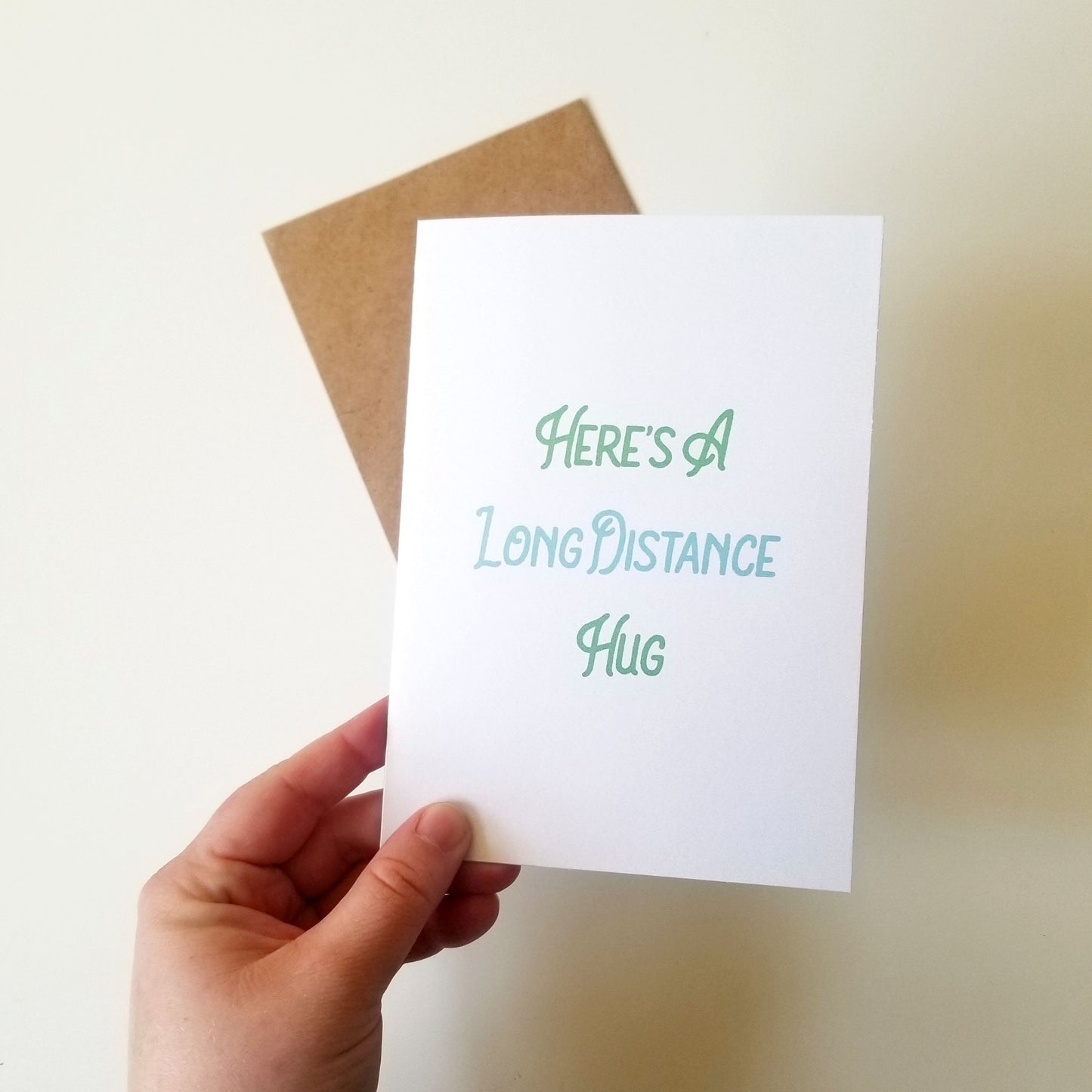 Long Distance Hug greeting card