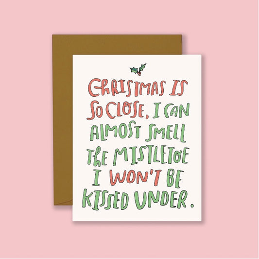 Mistletoe Holiday Card