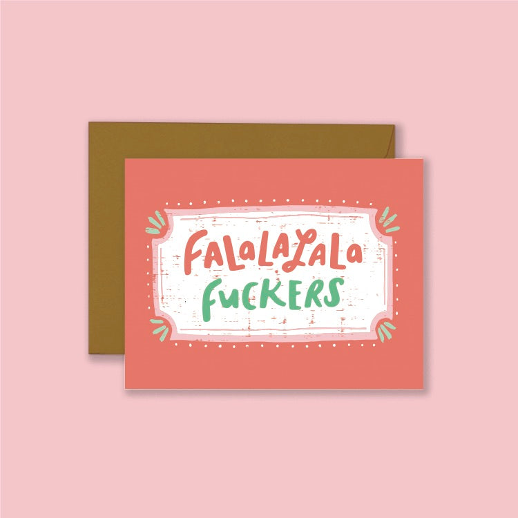 Falalala Holiday card